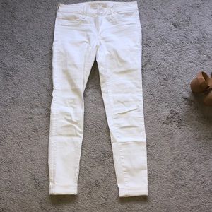 american eagle white jeggings